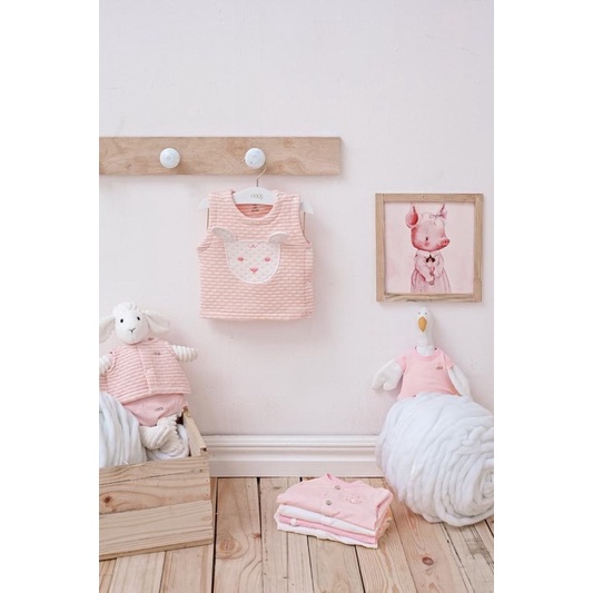 Áo gile Nous cài thẳng, cài cạnh thu đông cho bé