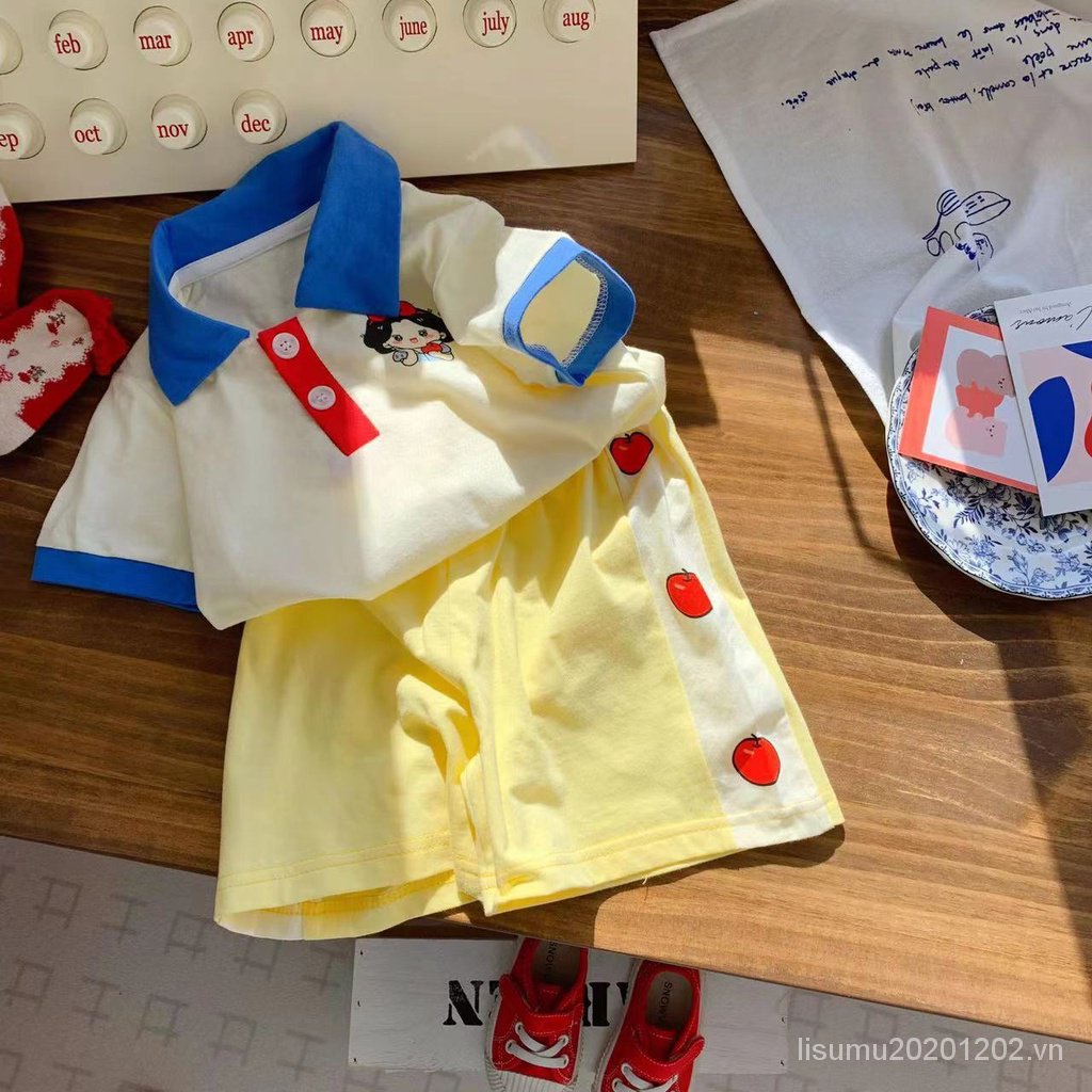 Bộ Đồ Thể Thao Áo Thun POLO Tay Ngắn Phối Quần Short Thời Trang Mùa Hè Cho Bé