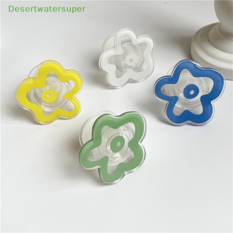 Dsvn 1 Tay Cầm Điện Thoại Bằng Acrylic Hình Hoa Có Thể Gập Lại Đa Chức Năng