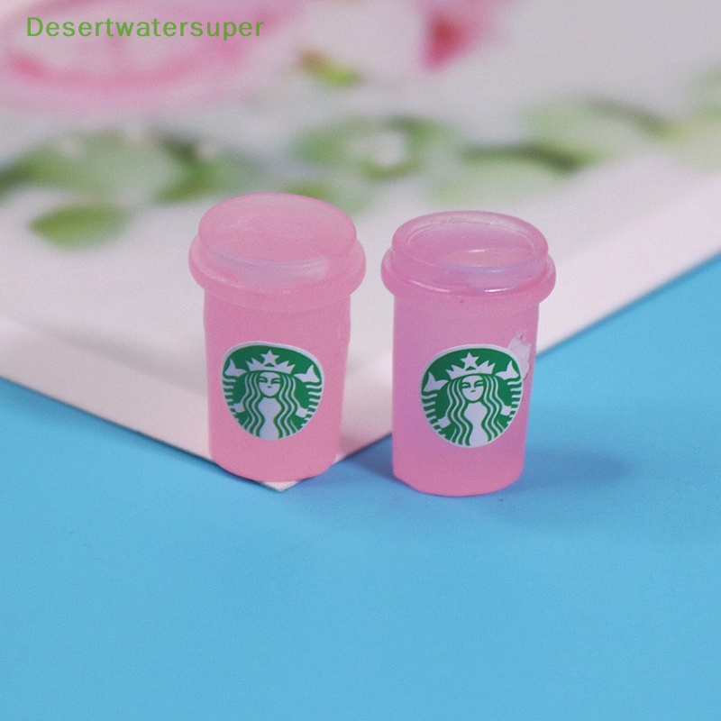 STARBUCKS Set 5 Phụ Kiện Kẹp Tóc Hình Giọt Nước 3D
