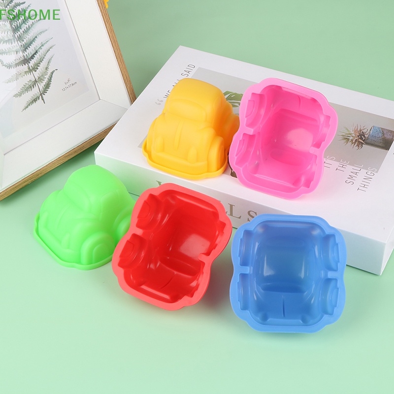 Fshome Khuôn Silicon Làm Bánh / Xà Phòng Hình Xe Hơi Dễ Thương DIY