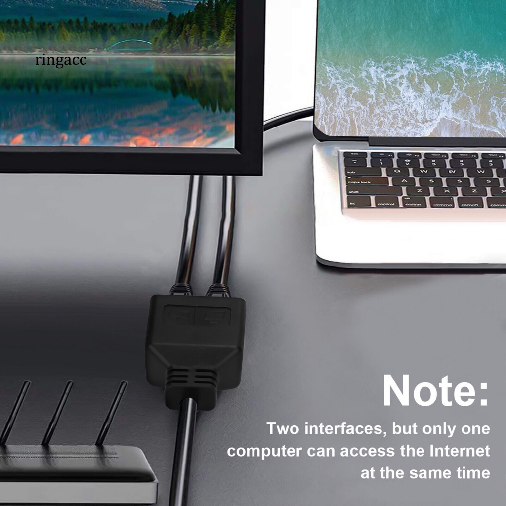 Dây Cáp Chia Mạng RJ45 Gigabit 1 Sang 2 Chiều Dài 100m Tiện Dụng Cho Văn Phòng