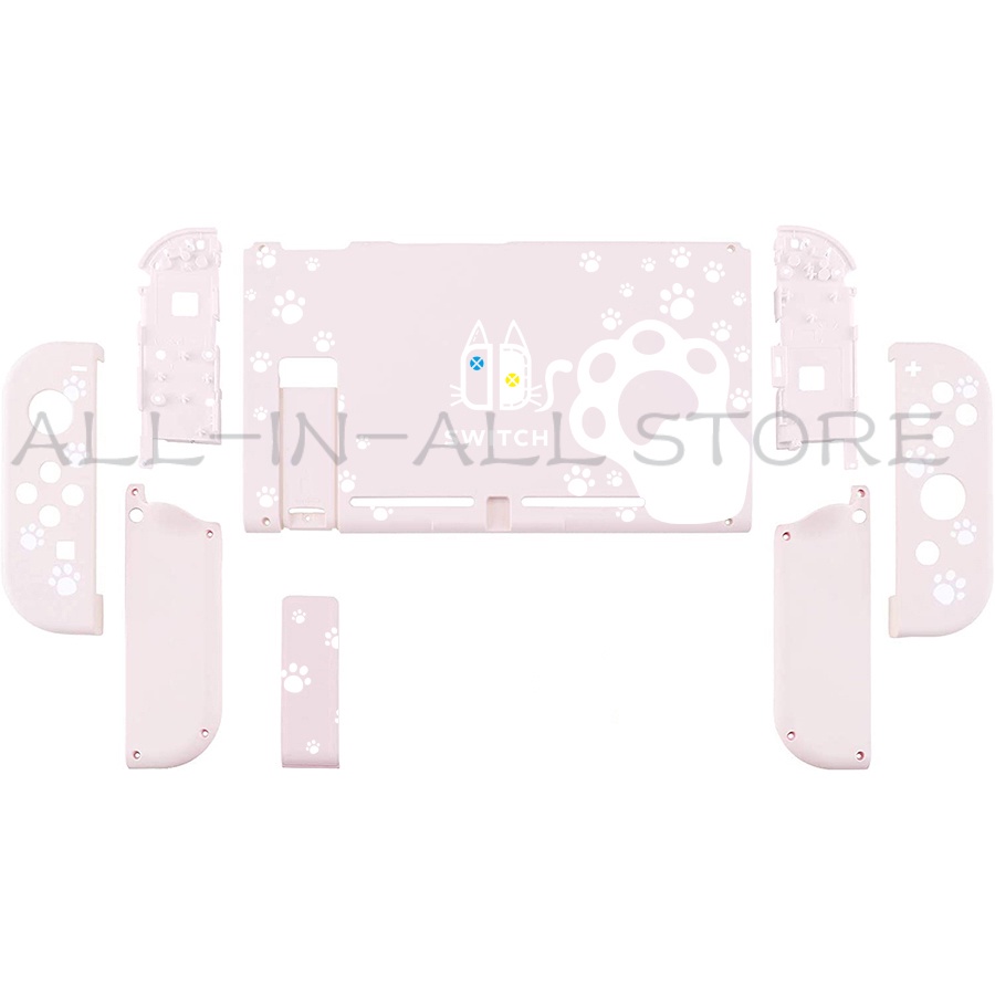 Nintend Switch Cherry Blossoms DIY thay thế Shell Back Plate Joycon Case cho Nintendo Switch Console Controller Accessories