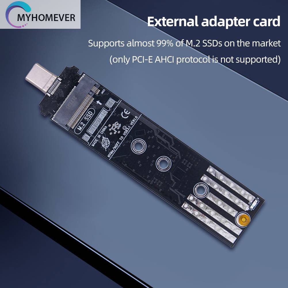 Đầu Chuyển Đổi NVMe Sang Type C M.2 USB C Cho Almost M.2 (NGFF) NVMe / SATA SSD