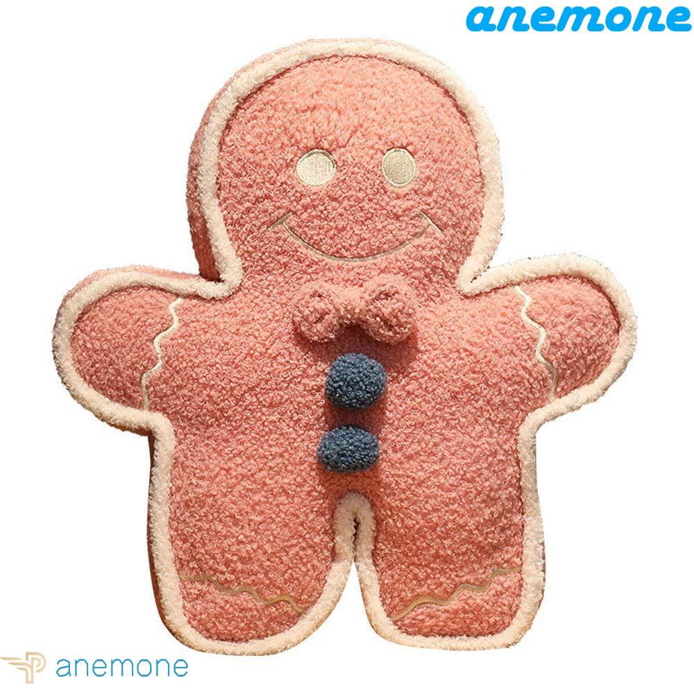 ANEMONE Đồ chơi nhồi bông Hình Bánh Quy / Gừng / Gấu Dễ Thương Trang Trí Ghế Sofa