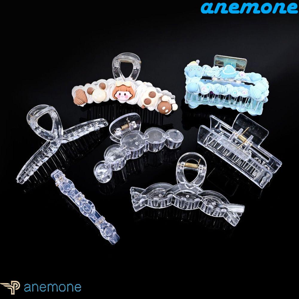 ANEMONE Keo Dán Kẹp Tóc Dạng Gel Trong Suốt Diy Dễ Thương Cho Bé Gái