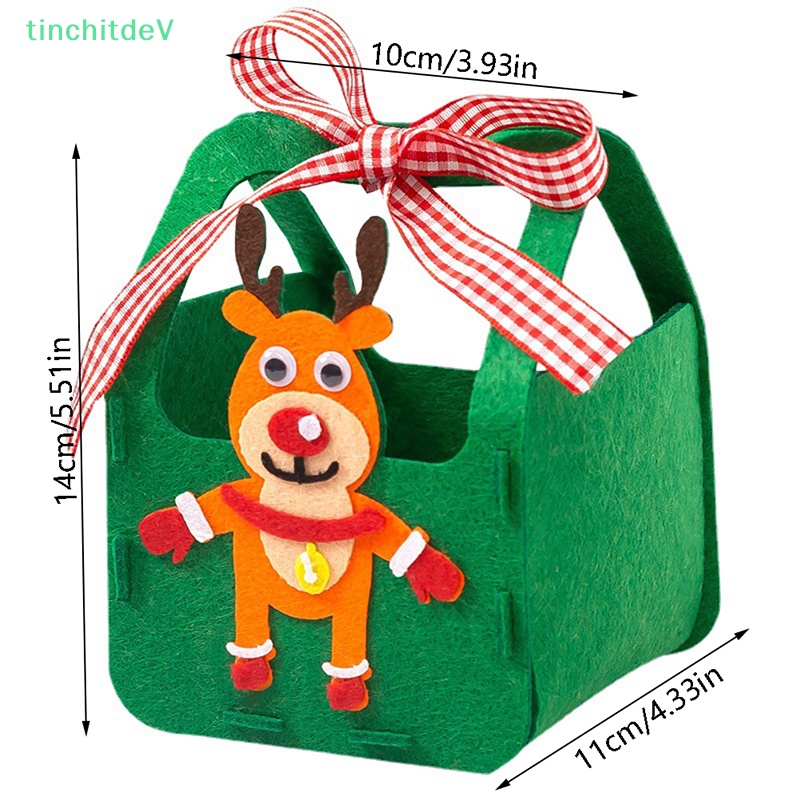 [TinchitdeV] Túi Đựng Kẹo Đồ Chơi Hình Quả Táo Trang Trí Giáng Sinh DIY Sáng Tạo Cho Trẻ Em [Mới]