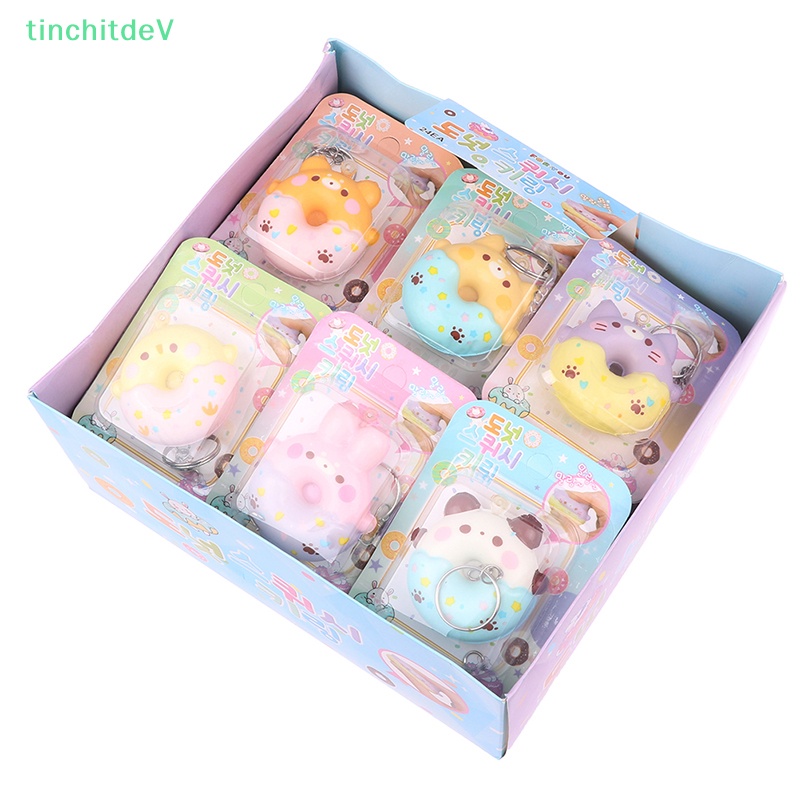 [TinchitdeV] Đồ Chơi Móc Khóa Mặt Dây Chuyền Hình Bánh Donut Đàn Hồi Chậm [Mới]