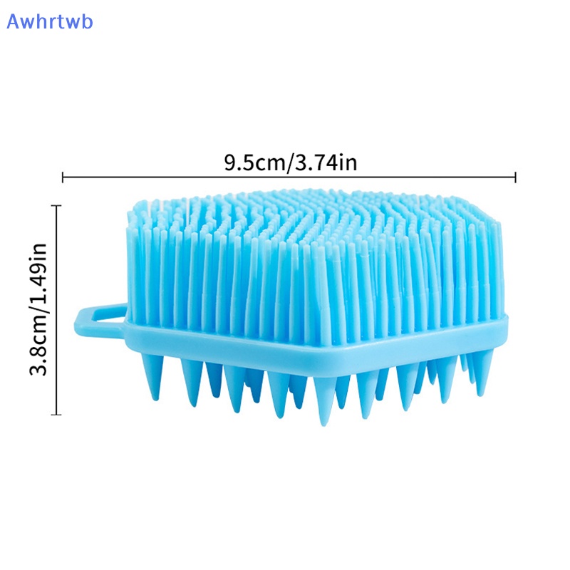 Bàn Chải Silicon Cầm Tay Dùng Mát Xa Da Đầu Khi Tắm Tiện Dụng Mới