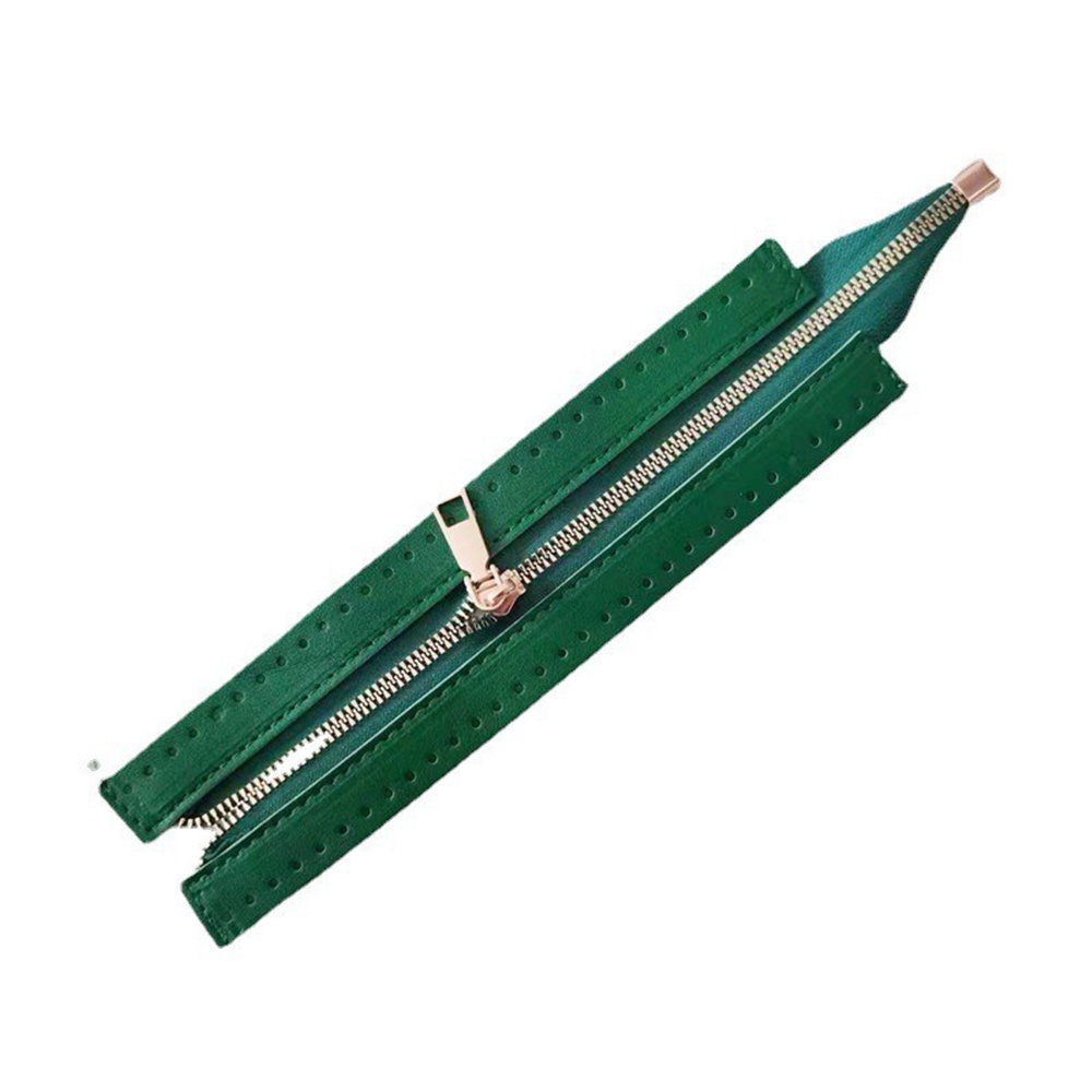 Túi Da PU Màu Trơn 24CM Có Khóa Kéo Siêu Bền Tiện Dụng