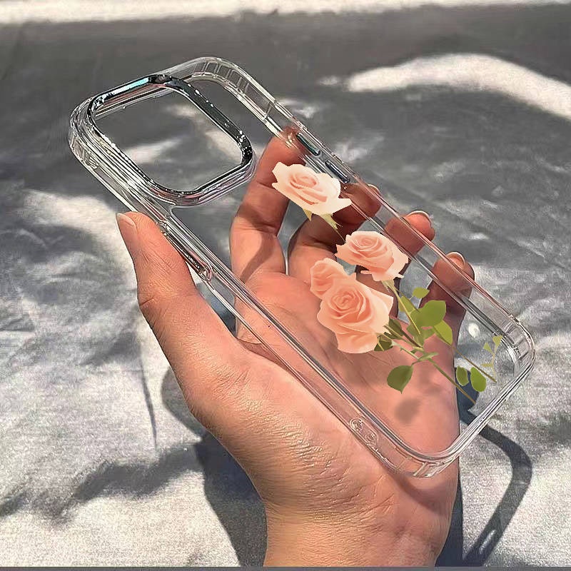 Elegant Rose 14promax Apple 13 Phone Case Iphone12 Soft 11 Simple Ins Style 7/8plus Drop-Resistant Nlog