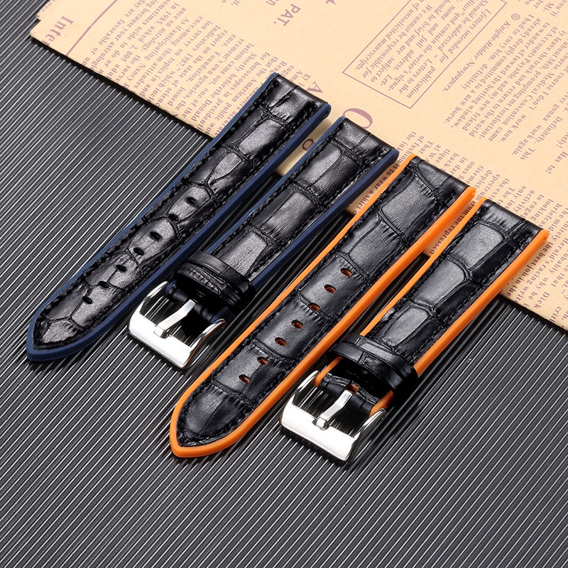 Dây Đeo Đồng Hồ Bằng Silicone 20mm 22mm Chống Thấm Nước Thông Dụng Cho Nam Và Nữ