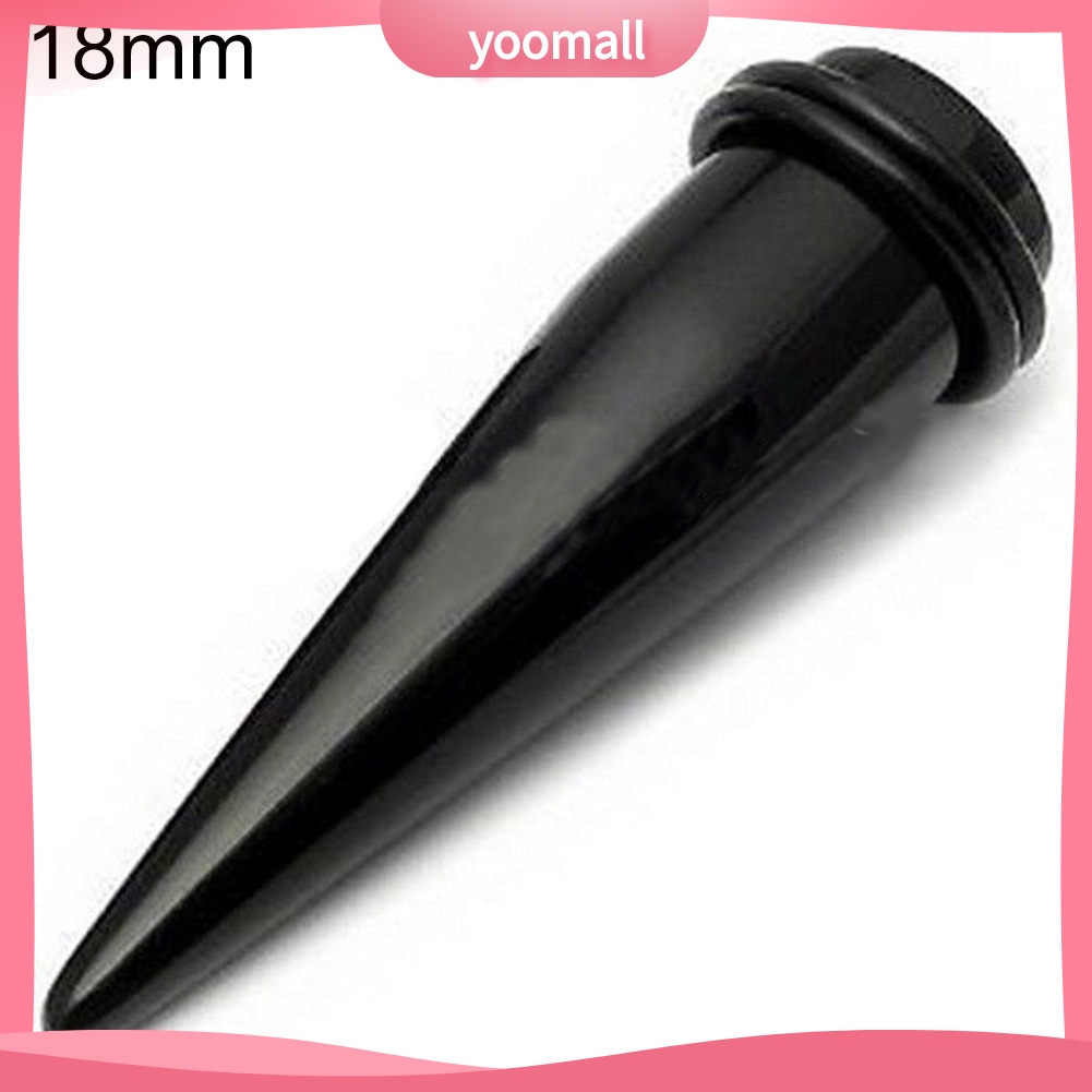 Dụng Cụ Nong Tai Hình Nón Bằng Acrylic Màu Đen
