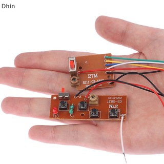 [Dhin] 4CH RC Remote Control 27MHz Circuit PCB Transmitter and Receiver Board parts COD