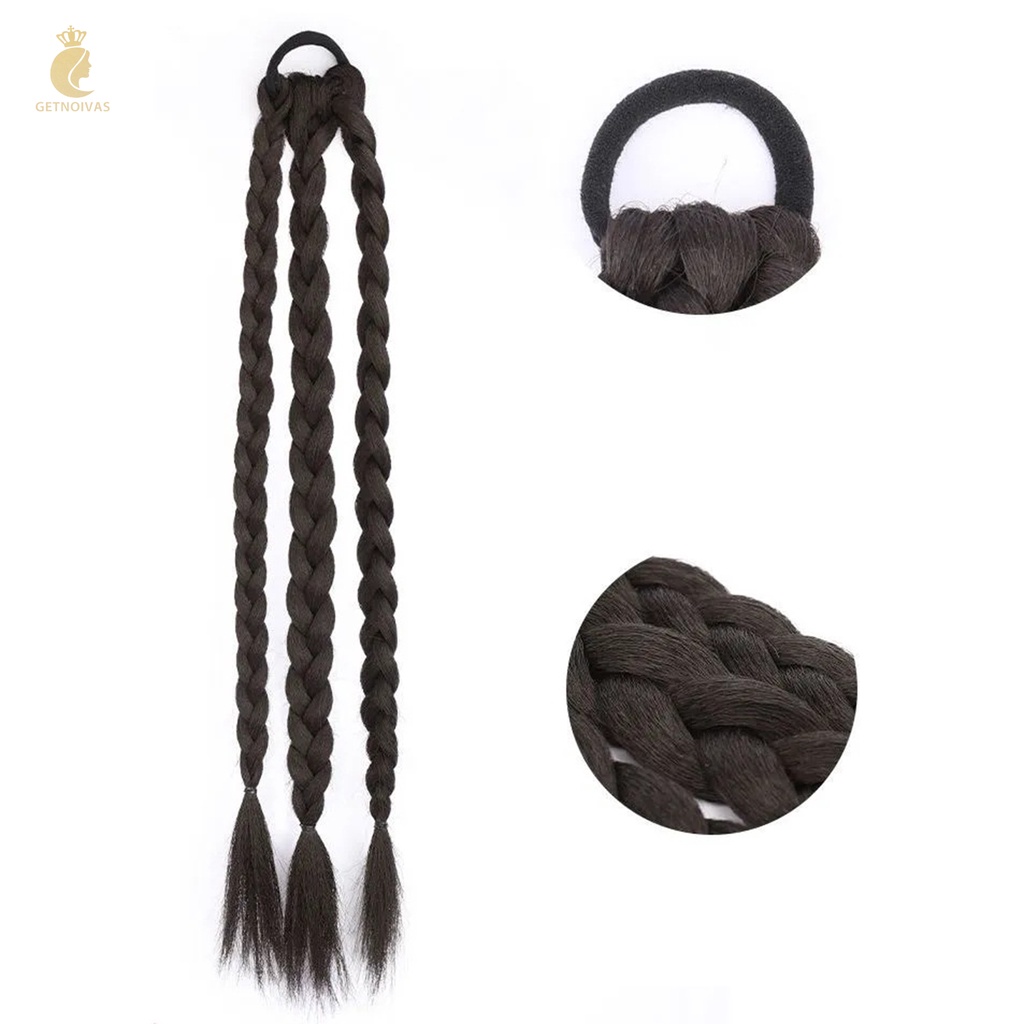 GETNOIVAS Tóc Giả Thắt Bím Trọng Lượng Nhẹ Dành Cho Nữ