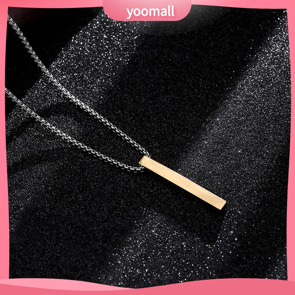 Vòng cổ Bằng Thép Không Gỉ Siêu Nhẹ Màu Sắc Đơn Giản Thời Trang Cho Nam