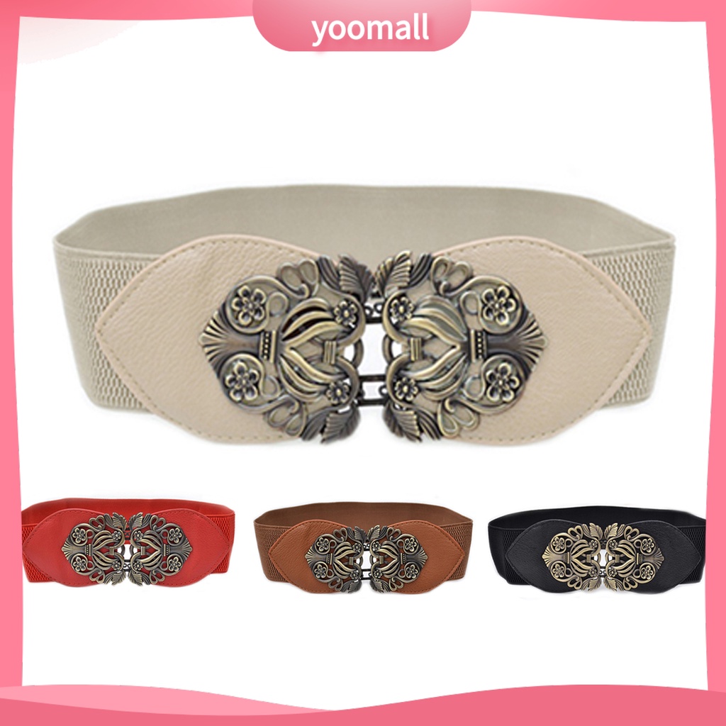 Thắt Lưng Giả Da Với Khoá Kim Loại Thời Trang Cho Nữ