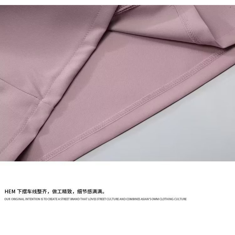 Áo Sơ Mi Tay Ngắn Dáng Rộng Có Khóa Kéo Màu Sắc Đơn Giản Thời Trang Mùa Hè Cho Nam Và Nữ