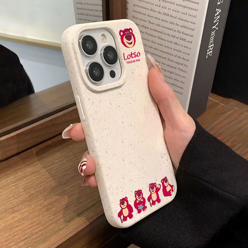 Ốp Điện Thoại Mềm Chống Sốc In Hình Gấu Dâu Tây Cho Iphone 14pro 8 13 11I 12 7 max