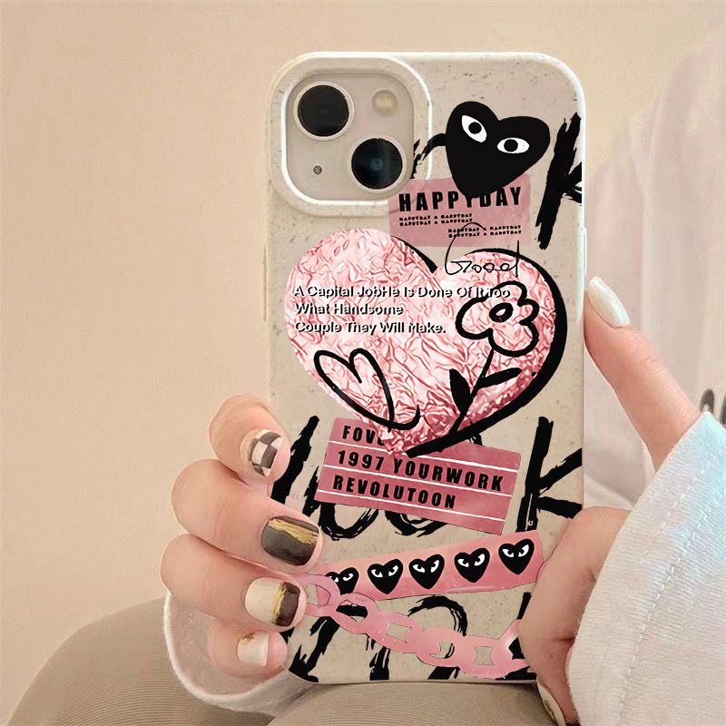 Ốp Điện Thoại Mềm Chống Sốc Màu Hồng Đơn Giản Cho Iphone 8p 7max Style 13iPhone1214pro Love 11 2UZB