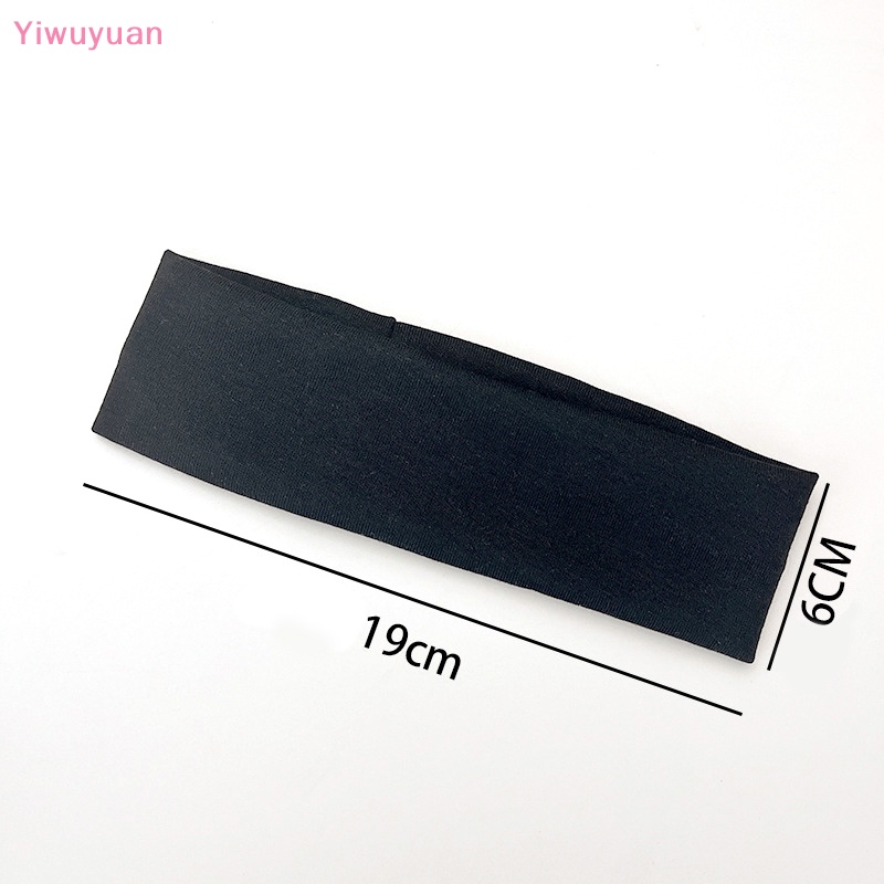 Băng Đô Cotton Bản Rộng Co Giãn Thấm Hút Mồ Hôi Tiện Dụng Cho Nữ Tập Yoga / Chạy Bộ / Rửa Mặt