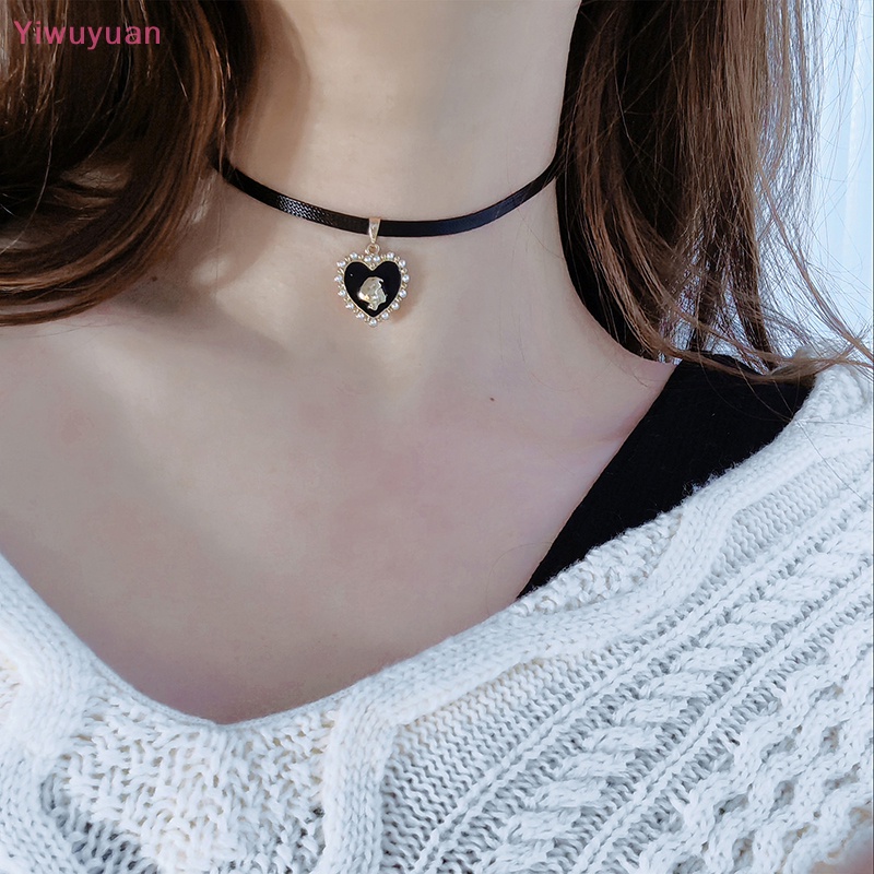 Vòng Cổ Choker Da PU Màu Đen Phong Cách Gothic Cho Nữ Mới