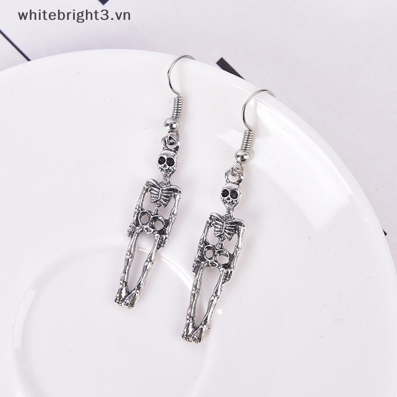 Bông Tai Hình Bộ Xương Phong Cách Cổ Điển Thời Trang Dự Tiệc Halloween Cho Nữ