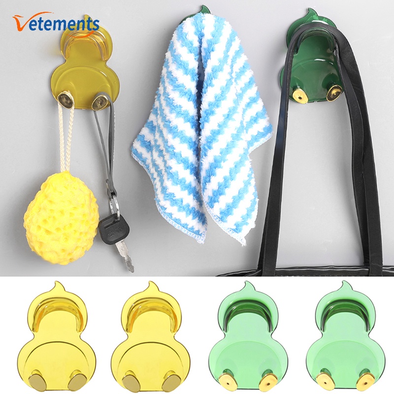 Móc Treo Mũ / Áo Khoác / Khăn Lau Nhà Bếp Hình Vịt Bằng ABS Chống Thấm Nước Chất Lượng Cao