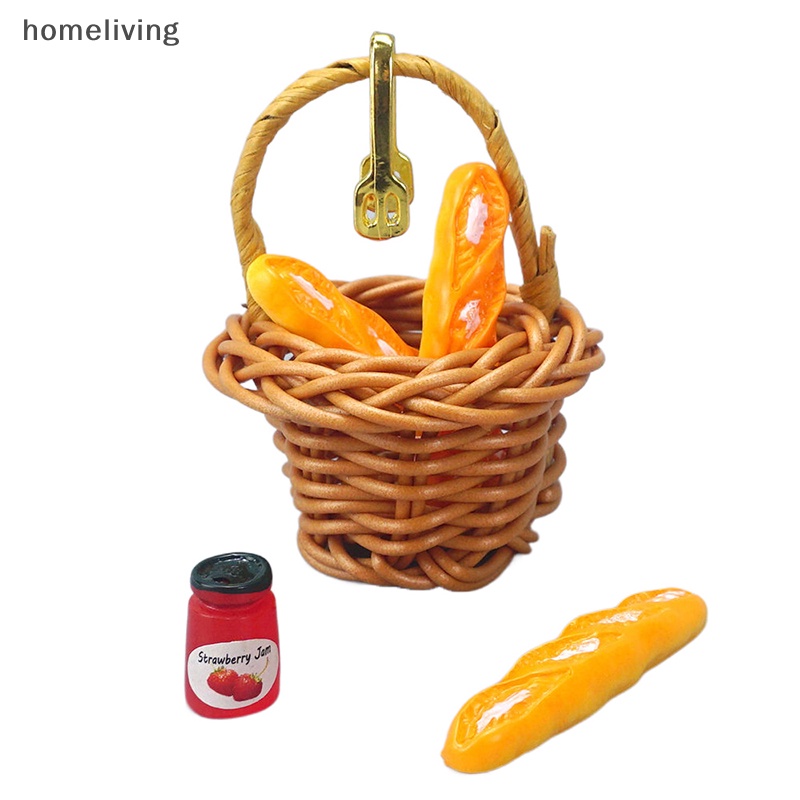 1 Bộ Rổ Bánh Mì Tỉ Lệ 1: 12 Dùng Trang Trí Nhà Búp Bê