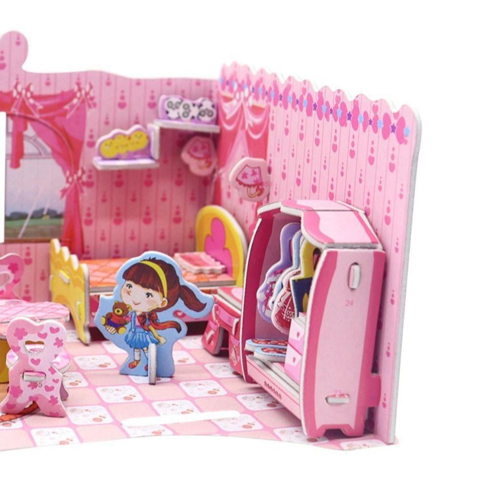 Mô Hình Giấy 3d Trang Trí Nhà Búp Bê