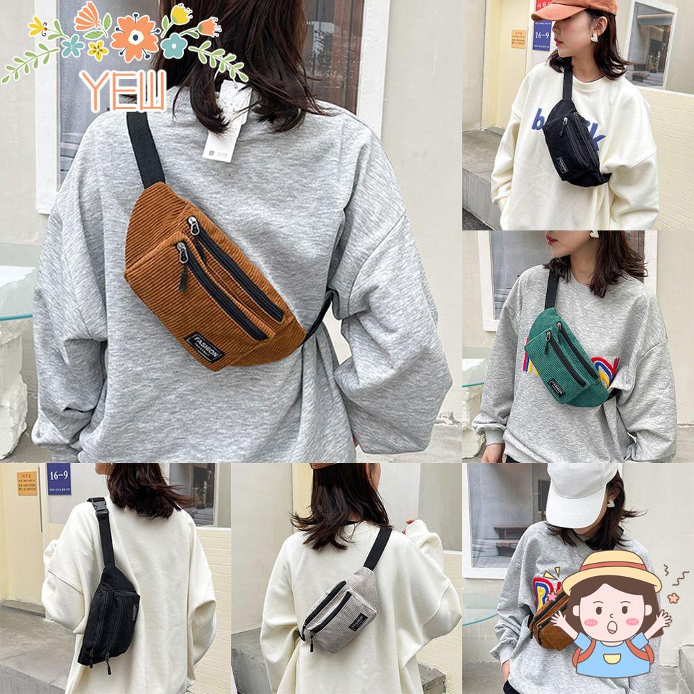 Túi Đeo Hông Bằng Vải Nhung Thời Trang