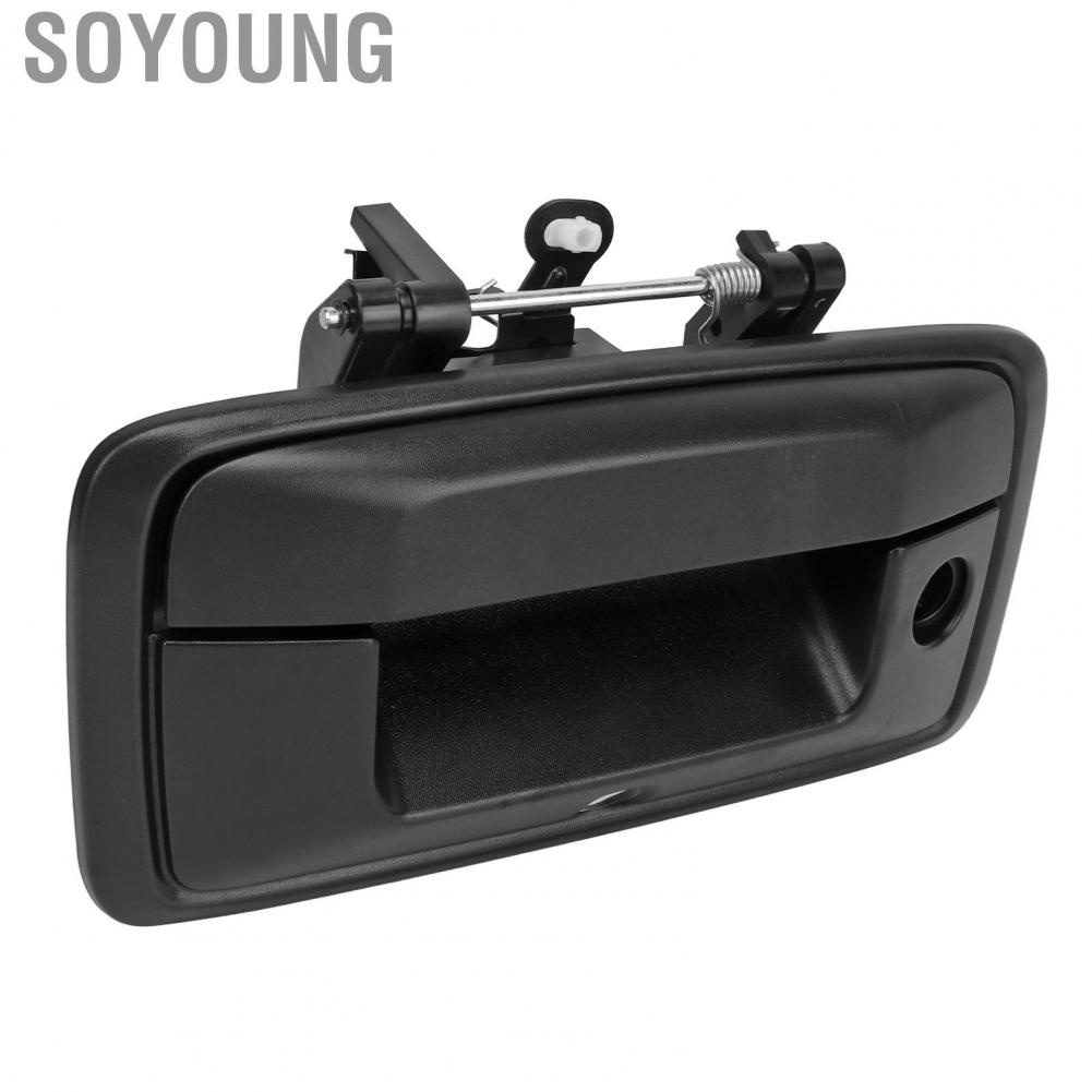 Soyoung Tailgate Handle with  Hole Black 23448681 Stable Performance for Car