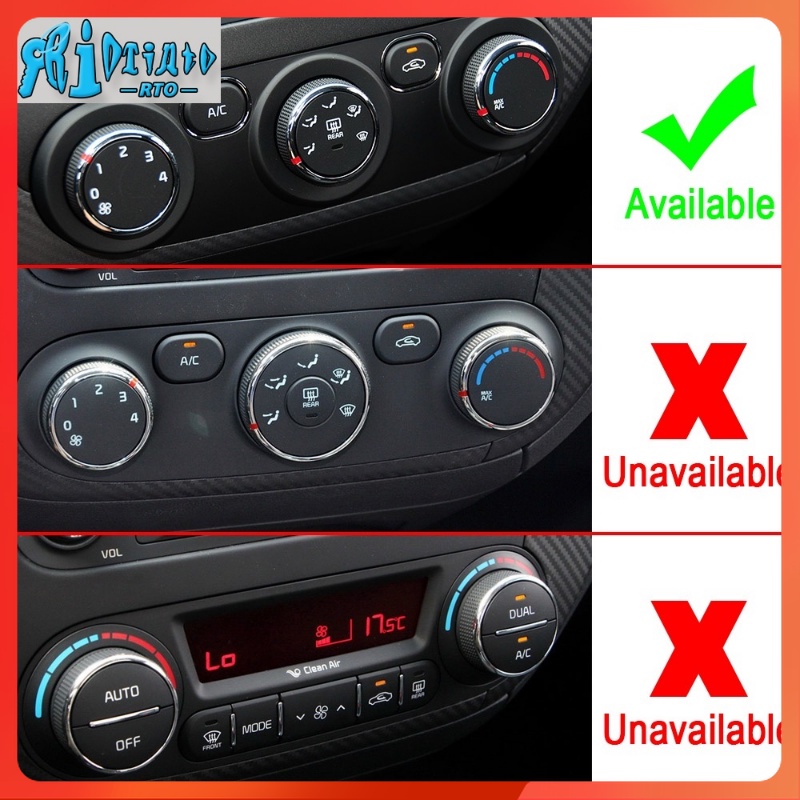 Vỏ Bọc Nút Điều Khiển Máy Điều Hòa Xe Hơi Kia K3 Cerato YD S Sport + Forte S LX 2017 2018