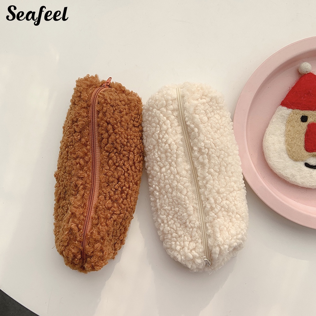 Túi Đựng Bút Bằng Vải Bông Chống Bụi Sức Chứa Lớn Dễ Thương Có Thể Tái Sử Dụng