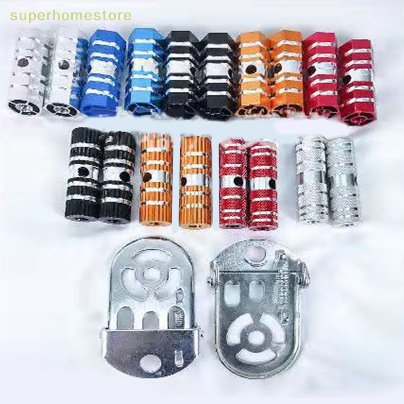 Set 2 Gác Chân Trước / Sau Bằng Nhôm Chống Trượt Cho Xe Đạp