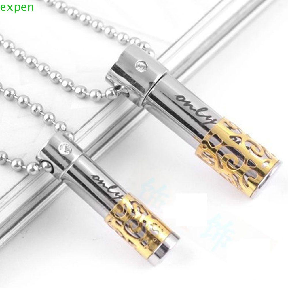 Vòng cổ Bằng Thép Không Gỉ Kèm Giá Đỡ Hình Viên Thuốc Độc Đáo Thời Trang