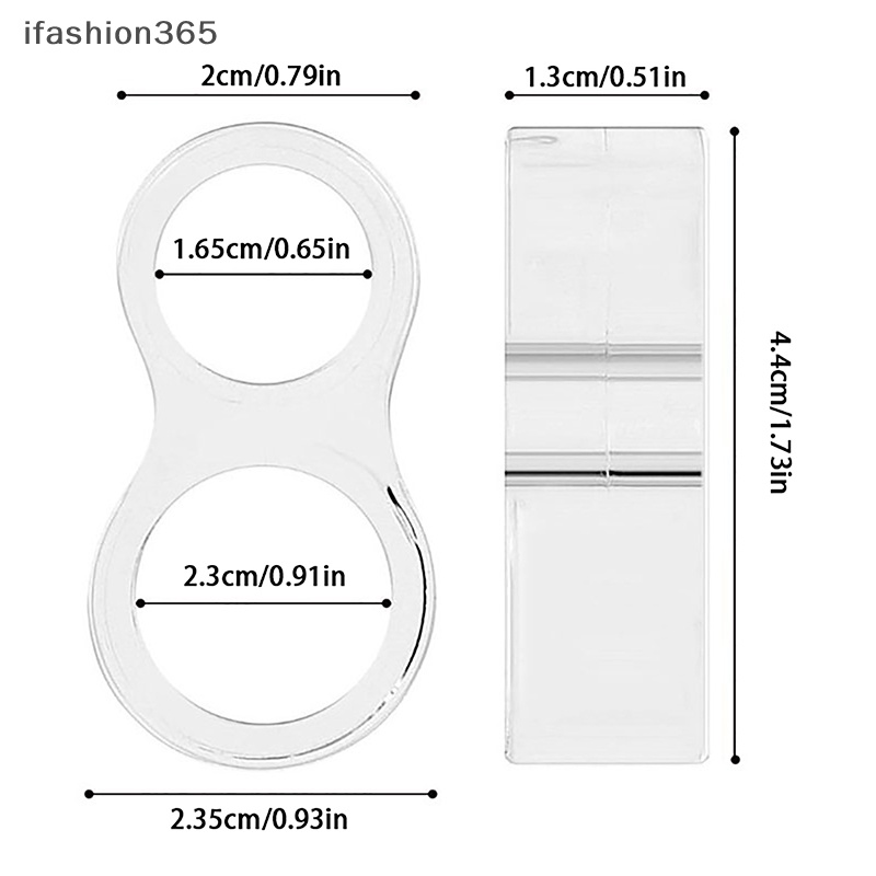 Set 5 Vòng Đệm Bảo Vệ Tay Nắm Cửa / Tường Hình Tròn Bằng PVC Chống Va Chạm An Toàn Tiện Lợi ifashion365