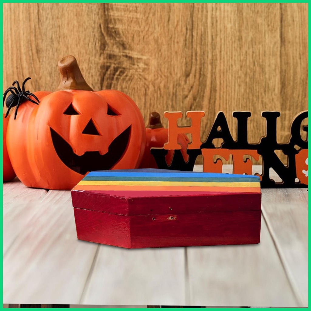 Hộp Đựng Quan Tài Chưa Hoàn Thành Dùng Trang Trí Halloween DIY