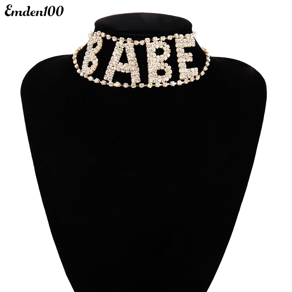 Vòng Cổ Đính Đá Không Phai Màu Thời Trang Cho Nữ