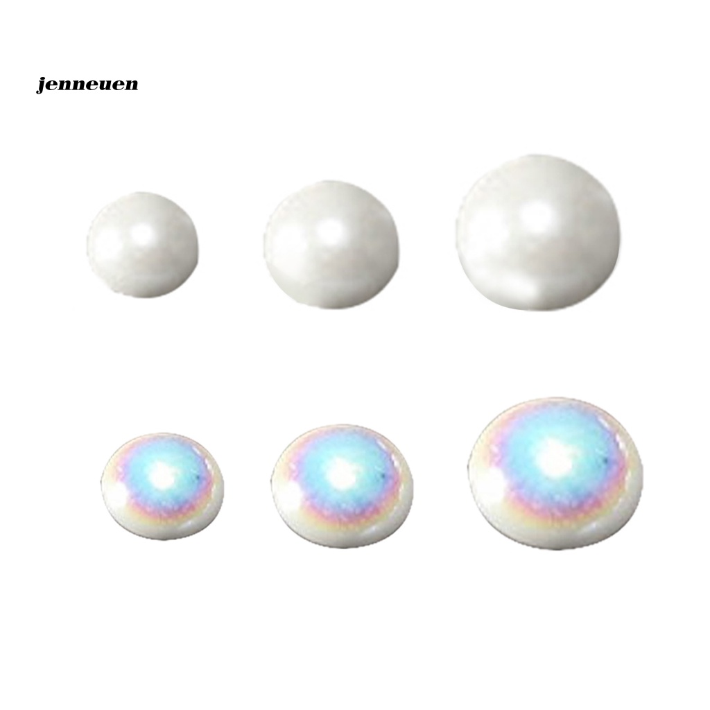 Set 200 Móng Tay Giả Trọng Lượng Nhẹ Đính Ngọc Trai Trang Trí Nghệ Thuật