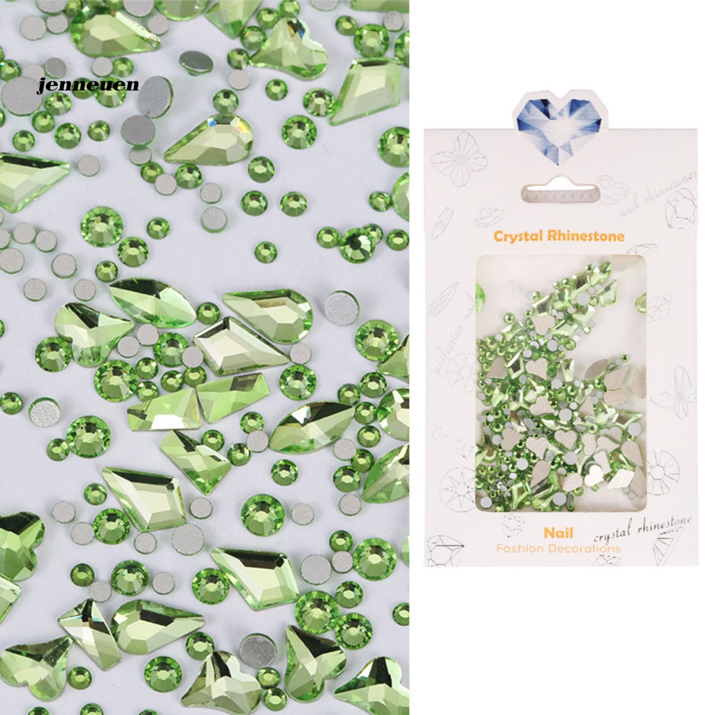 1 Túi Phụ Kiện Trang Trí Móng Nghệ Thuật 3D Nhiều Màu Sắc Lấp Lánh DIY