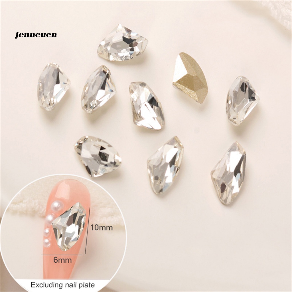 Set 10 Phụ Kiện Đính Đá 3D Lấp Lánh Trang Trí Móng Tay Nghệ Thuật