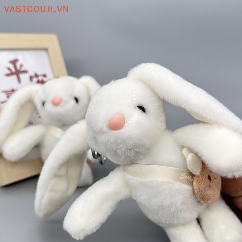 Móc Khóa Thỏ Nhồi Bông Tai Dài Đáng Yêu Cho Bé