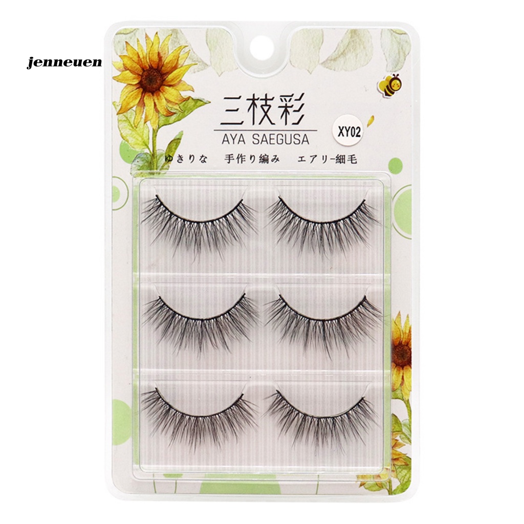 Bộ 3 Cặp Lông Mi Giả Trang Điểm Xinh Đẹp