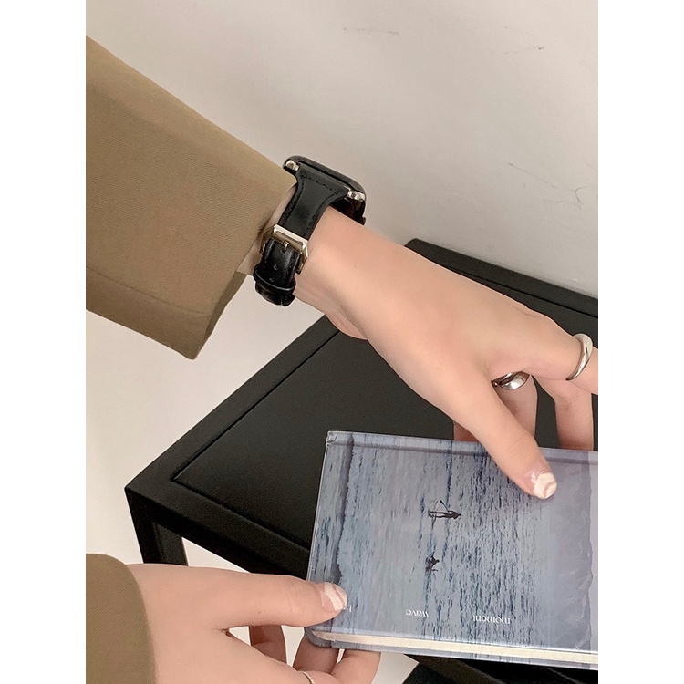Dây Đeo Thay Thế Chất Liệu Da Màu Trơn Cho Xiaomi Redmi Watch 3 Active Mi Watch lite 3