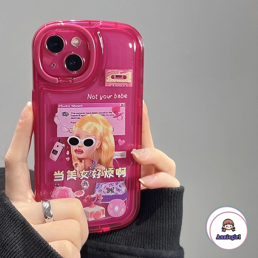 Ốp Điện Thoại Đệm Khí Chống Rơi Hình Hoa Hồng / Cô Gái Mỹ Cho iPhone 14 Pro Max 13 12 11 Pro Max 14plus