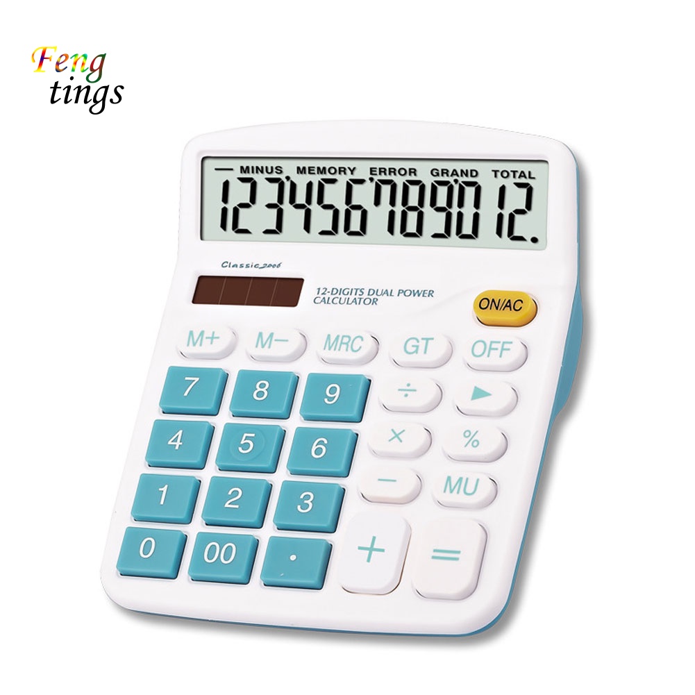 Máy Tính 12 Chữ Số Sử Dụng Năng Lượng Mặt Trời