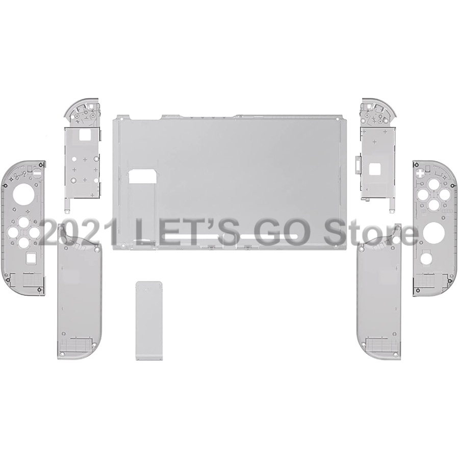 Nintend Switch DIY Thay thế Vỏ nhà ở trong suốt màu đen cho Các phụ kiện Nintendo Switch Console & Joycon