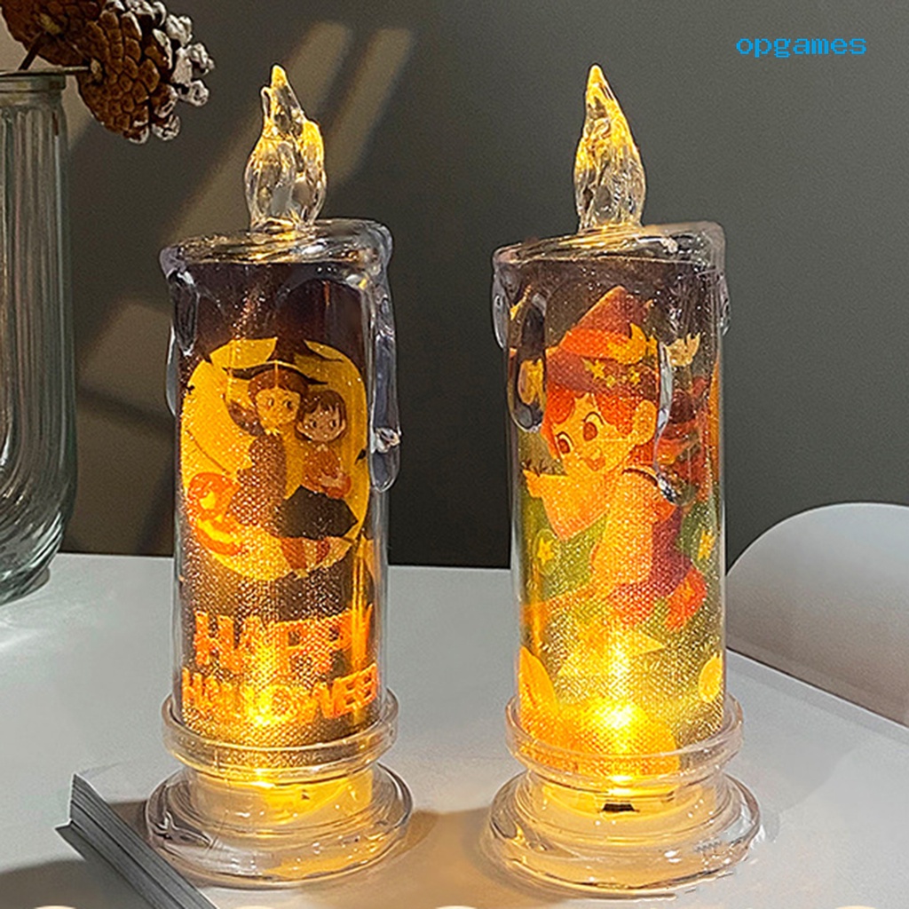 Đèn LED Hình Nến Trang Trí Halloween Độc Đáo