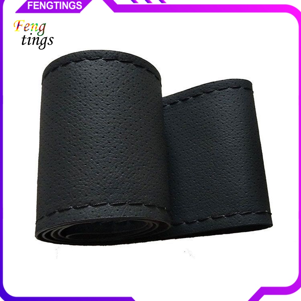 Vỏ Bọc Vô Lăng Xe Hơi Bằng Da Nhân Tạo Kèm Kim May Tiện Dụng